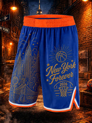 Men's Basketball Print Casual Shorts
