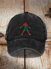 Football player print casual unisex cap