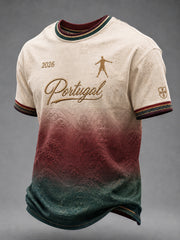 Men's Famous Football Player Printed Casual T-Shirt