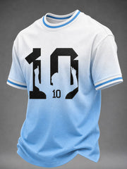 Men's Famous Football Player Printed Casual T-Shirt