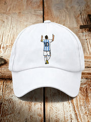 Football player print casual unisex cap