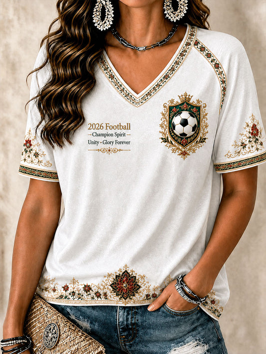 Women's 2026 Iran Football Style T-shirt