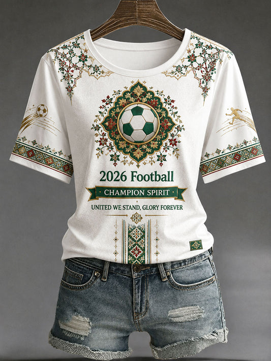 Women's 2026 Iran Football Style T-shirt