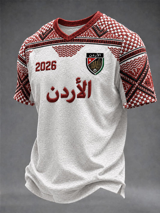 Men's Football V-neck T-shirt