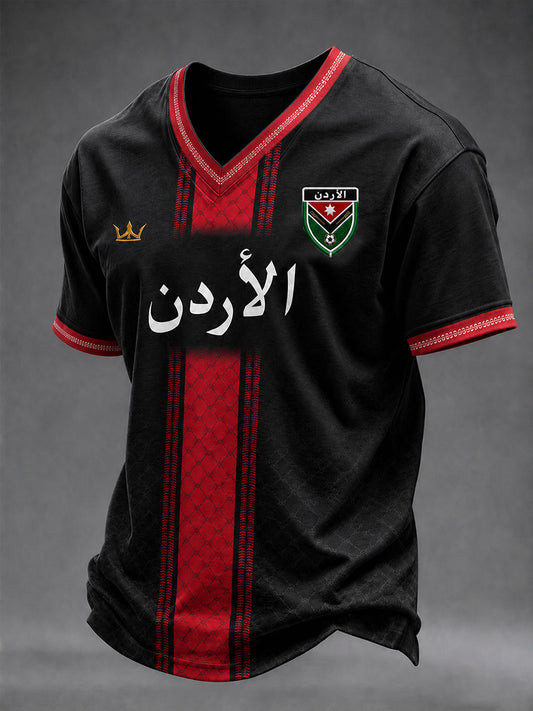 Men's Football V-neck T-shirt