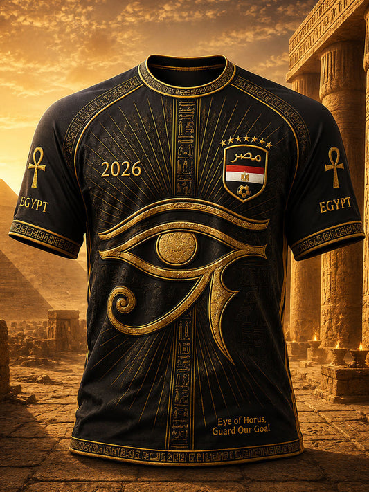 Men's 2026 Eye of Horus Egypt Soccer T-Shirts