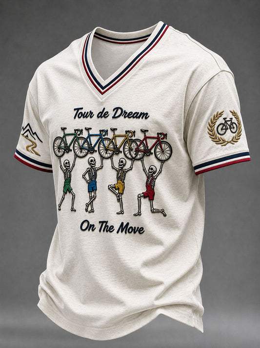 Men's Tour De Dream On The Move V-neck T-shirt