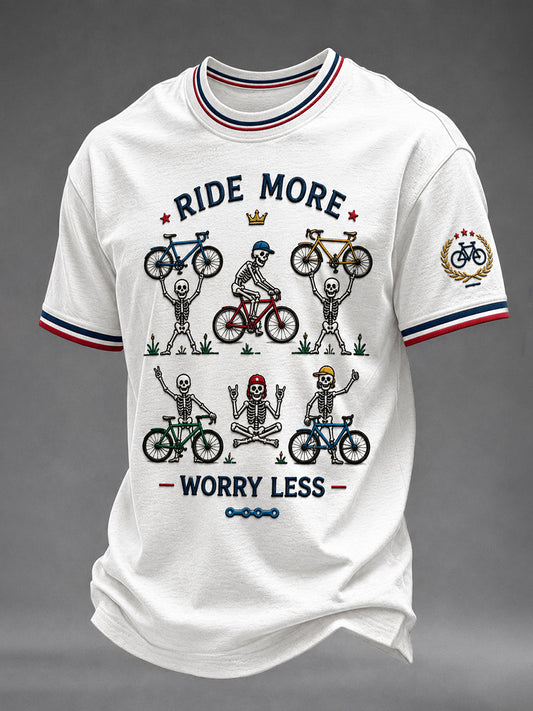 Men's Ride More Worry Less Short Sleeves T-shirt