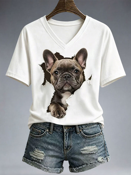 Women's Lovely French Bulldog T-Shirt