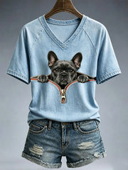 Women's Lovely French Bulldog T-Shirt