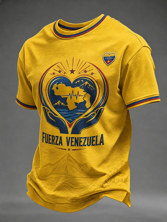 Men's FUERZA VENEZUELA Printed T-shirt