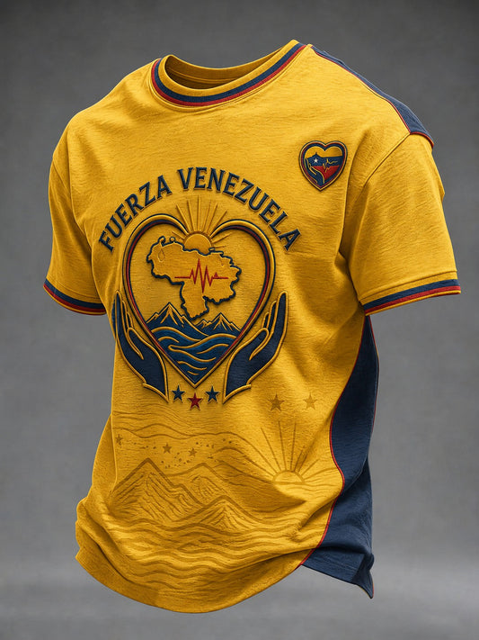 Men's FUERZA VENEZUELA Printed T-shirt