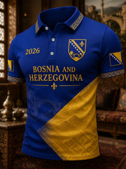 Men's Bosnia And Herzegovina Print Casual Polo