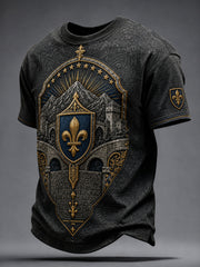 Men's Bosnia Football Lover Art Printed T-shirt