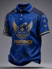 Men's Bosnia Football Lover Art Printed Casual Tops