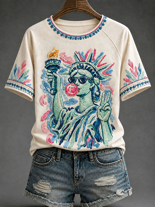 Women's Fun Statue of Liberty T-Shirts