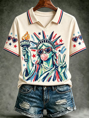 Women’s funny Statue of Liberty tops