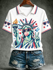 Women’s funny Statue of Liberty tops