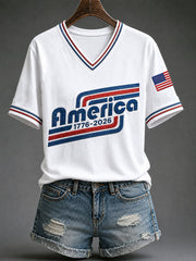 Women's America Short-sleeved T-shirt