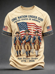 Men's "one nation under god United States of America" T-shirts