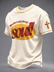 Men's “Bless The Lord, Oh My Soul！” Faith Casual T-shirt