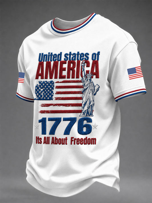 Men's America Printed T-shirt