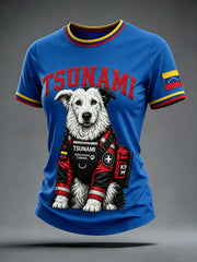 Women's Venezuela Hero Dog Tsunami Patriotic Dog Lover T-Shirt
