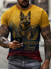 Men's K9 Rescue Venezuela Strong Printed T-shirt