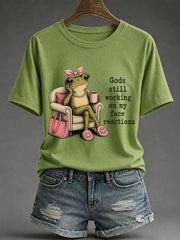 Women’s Funny Christian Print Casual T-Shirt