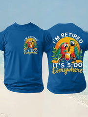 Men's Jimmy Buffett Day imitation cotton short-sleeved T-shirt