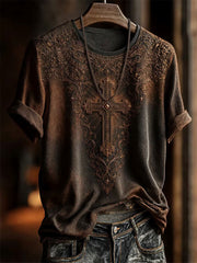 Women's Western Cross Short-sleeved T-shirt