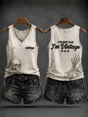 Women's 'I'm Not Old,I'm Vintage' Casual Vests