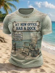 Men's Florida Keys Beach Retirement Printed T-shirt