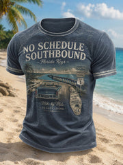 Men's Florida Keys Beach Retirement Printed T-shirt