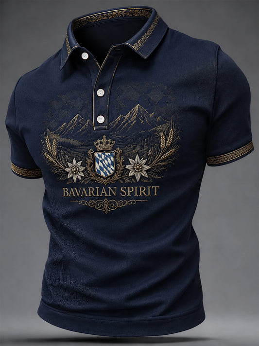 Men's German Bavarian Print Casual Top