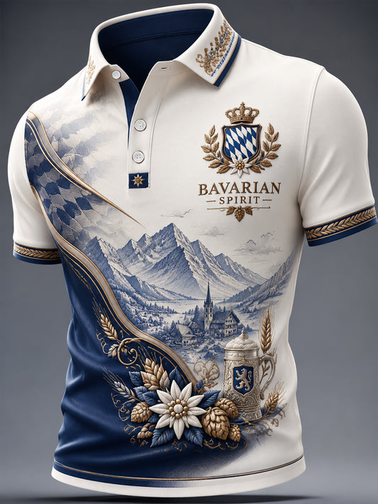 Men's German Bavarian Print Casual Top