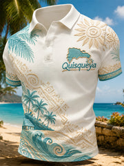 Men's Dominican Quisqueya Print Casual Top