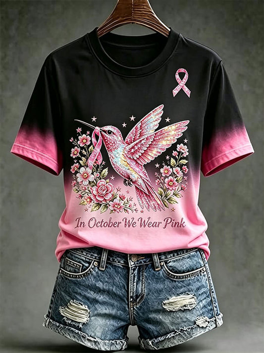 Women's In October We Wear Pink Short-sleeved T-shirt