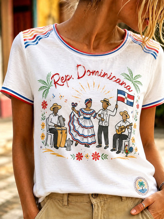 Women's Dominican Printed T-shirt