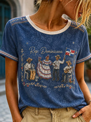 Women's Dominican Printed T-shirt