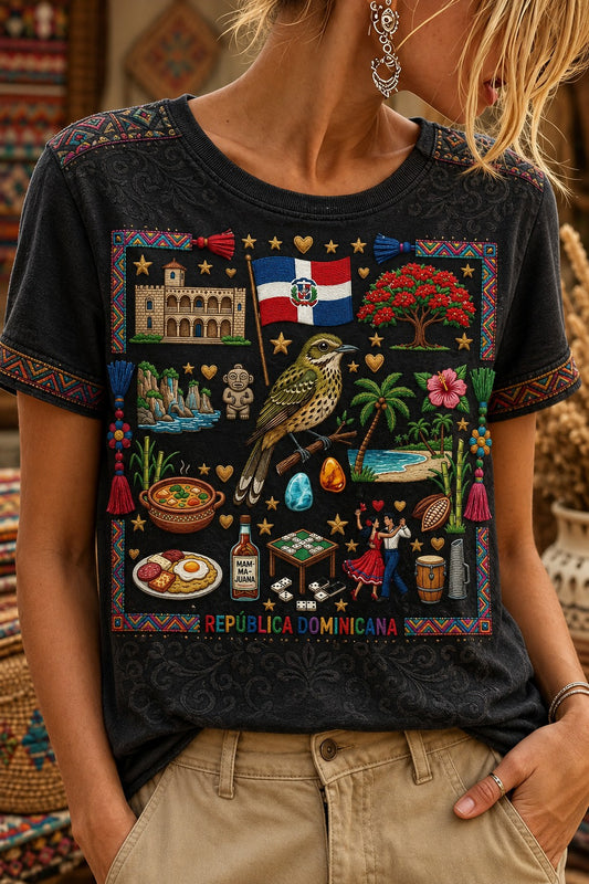 Women's Dominican Printed T-shirt