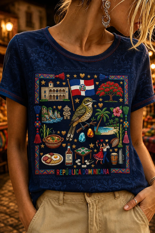 Women's Dominican Printed T-shirt