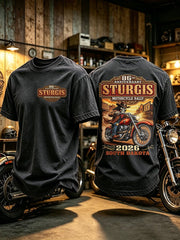 Men's  Motorcycle Rally Printed T-shirt
