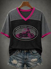 Women's Motorcycle Rally Printed T-shirt