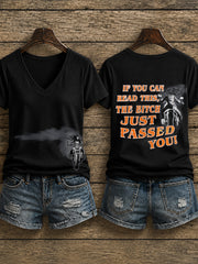 Women's Motorcycle Rally Printed T-shirt