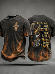 Men's Faith Biker Rider Graphic T-Shirt