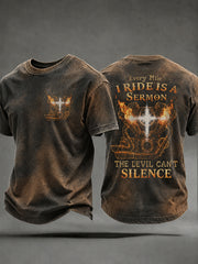 Men's Faith Biker Rider Graphic T-Shirt
