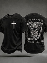 Men's Faith Biker Rider Graphic T-Shirt