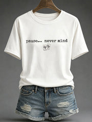Women's Mahjong Print Casual T-Shirt