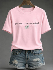 Women's Mahjong Print Casual T-Shirt